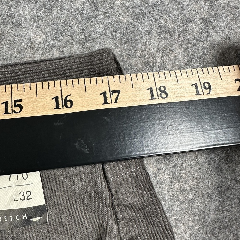 J.Crew Pants Mens 33x32 Gray 770 Stretch Corduroy Slim Straight 5 Pocket Casual - Picture 6 of 16